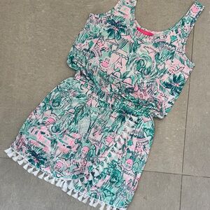 NWOT Lilly Pulitzer Women’s Tropical Print Skort Romper